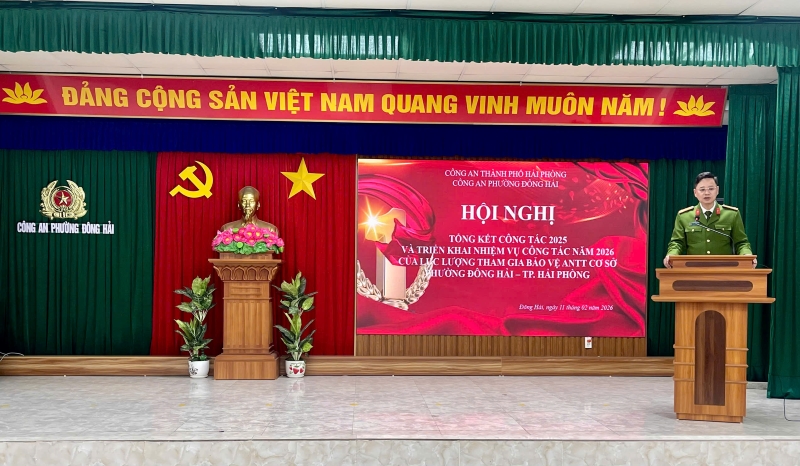 Công an phường Đông Hải tổng kết năm đầu hoạt động của lực lượng an ninh dân sự cơ sở